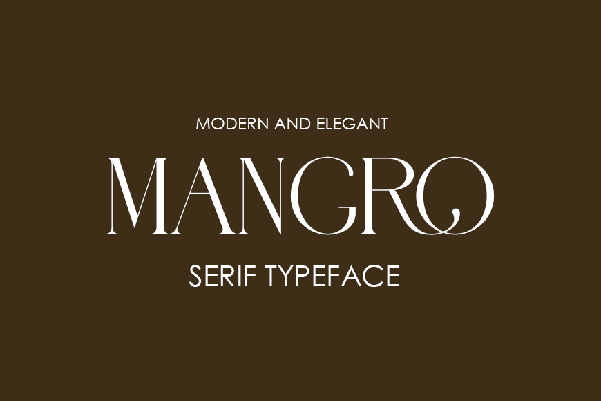 Luxurious Branding Fonts: Mangro