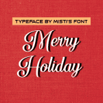 Winter's Font: Merry Holiday