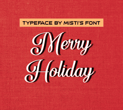 Winter's Font: Merry Holiday