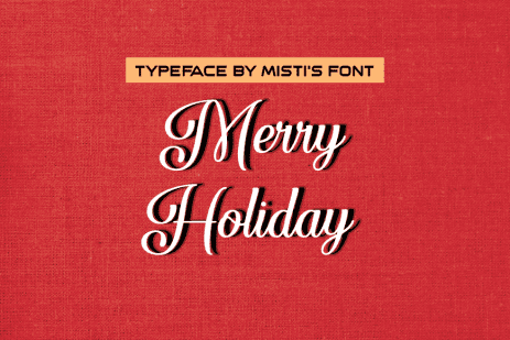 Winter's Font: Merry Holiday