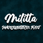 Free Script Fonts: Militta