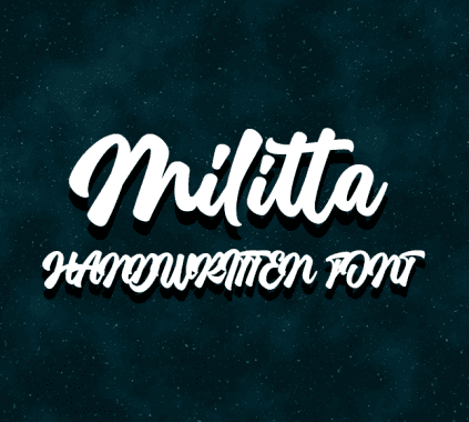 Free Script Fonts: Militta