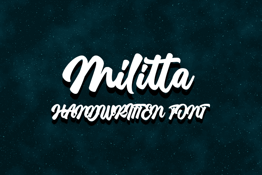 Free Script Fonts: Militta