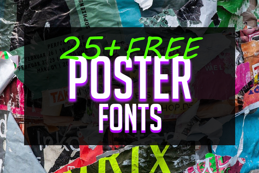 25+ Free Poster Fonts IMG