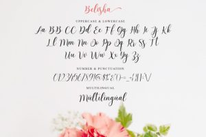 Free Wedding Fonts: Belisha Character Set