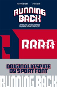 25+ Free Poster Fonts: Running Back Free Font