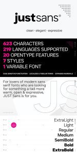 25+ Free Poster Fonts: Just Sans Free Font