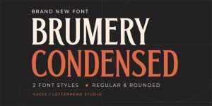 25+ Free Poster Fonts: Brumery Free Font