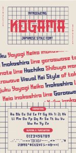 70+ Japanese Fonts KOGAMA Japanese Font