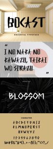 70+ Japanese Fonts Bocast Font