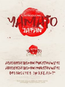 70+ Japanese Fonts Yamato Japan Font