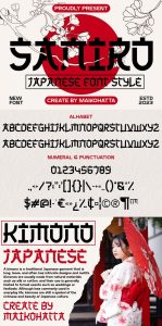 70+ Japanese Fonts Saniro Japanese Font 