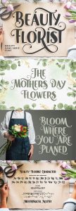 Trendy Premium Fonts: Beauty Florist Font