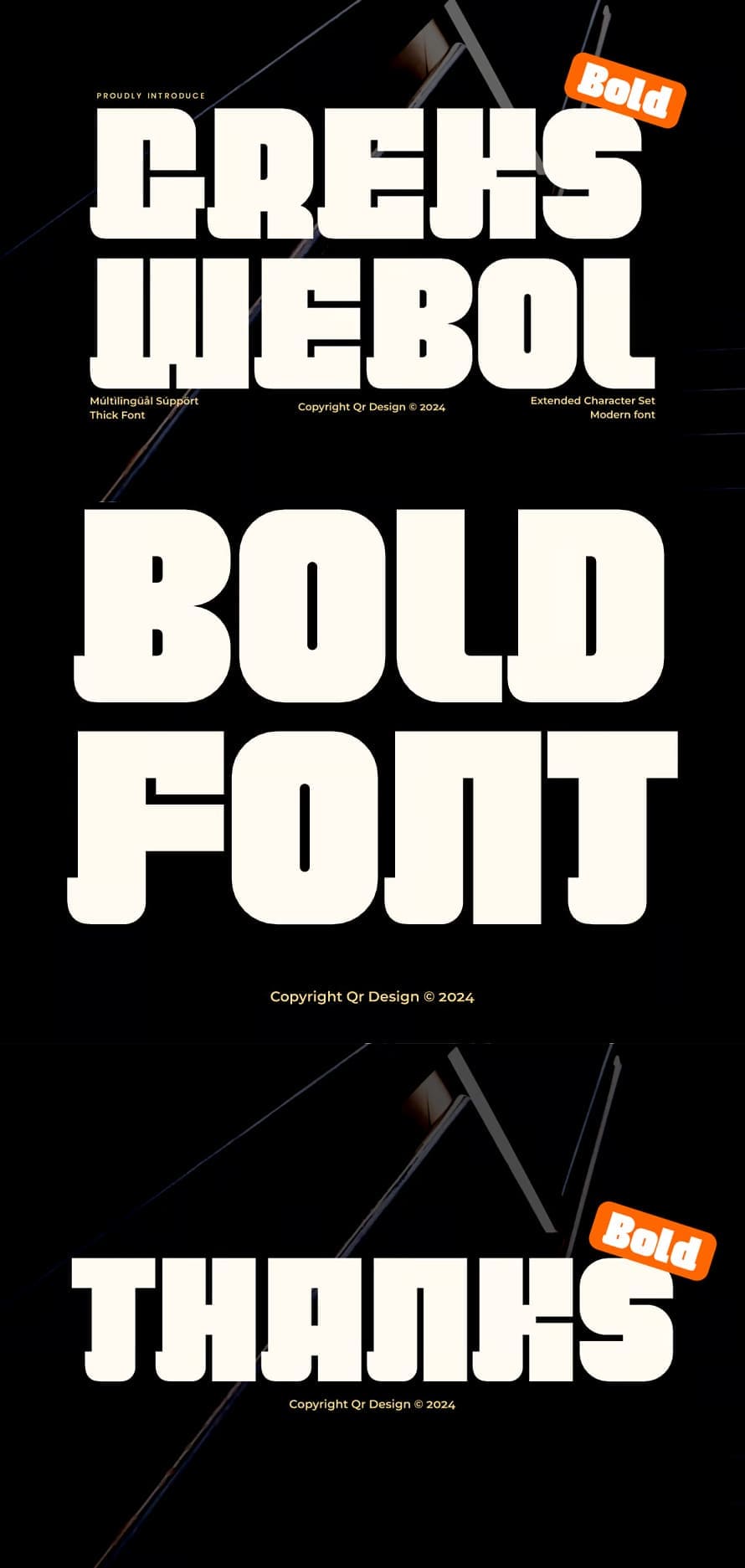 Bold Fonts: Greks Webol – Block & Bold Font