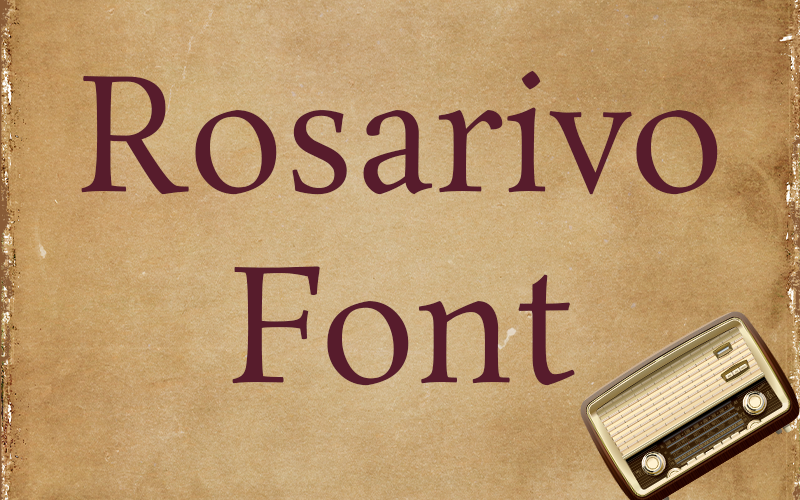 Rosarivo Font