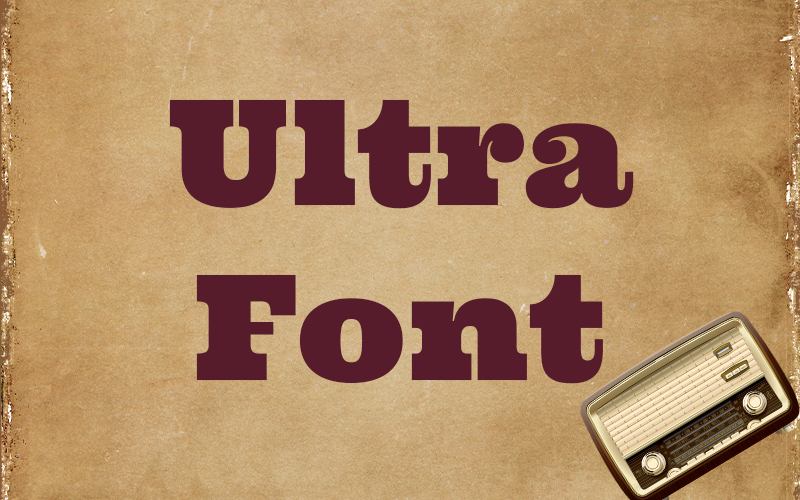 Ultra Font