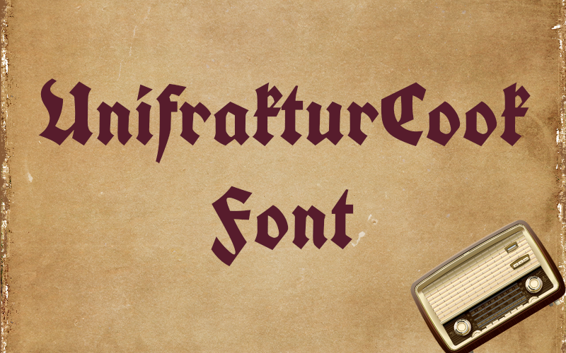 UnifrakturCook Font